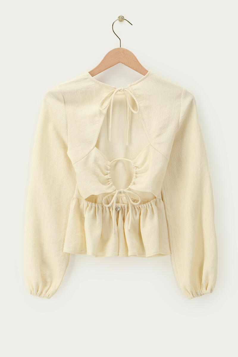 Yellow top with open back | My Jewellery