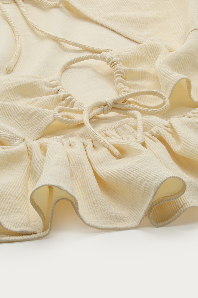 Yellow top with open back | My Jewellery