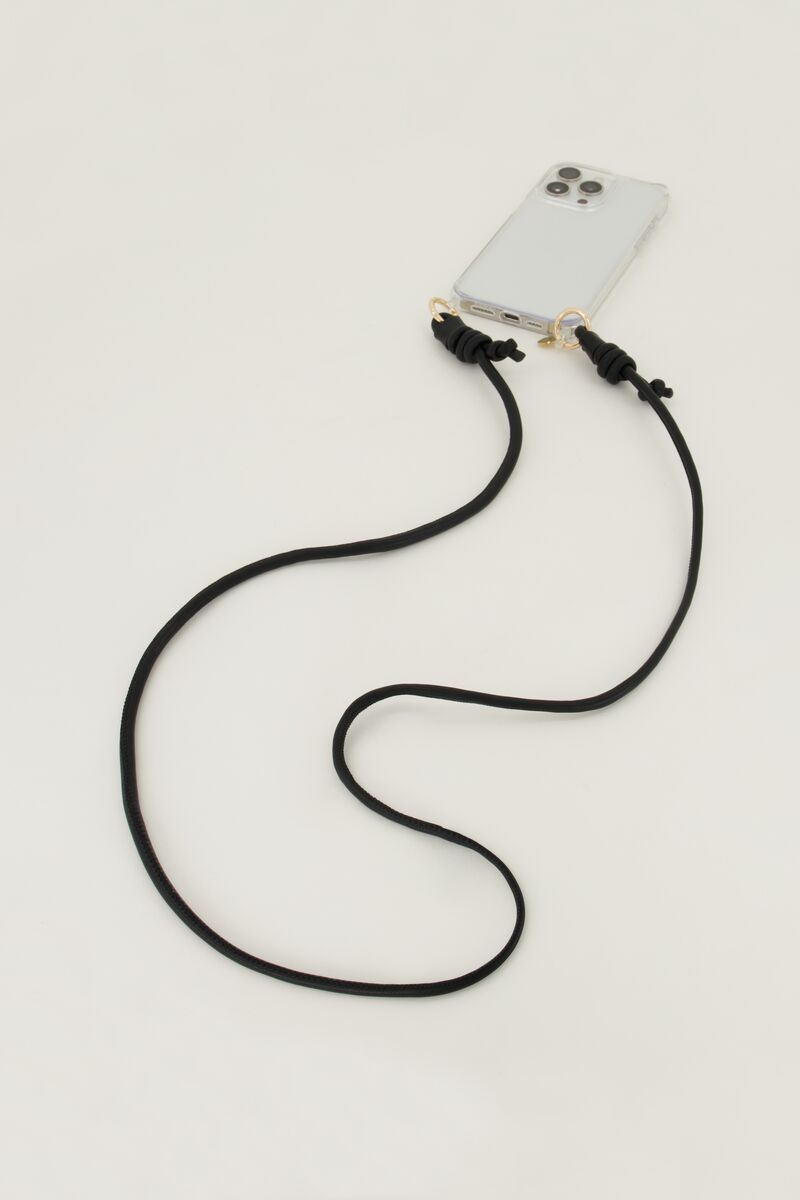 Zwart telefoonkoord | My Jewellery