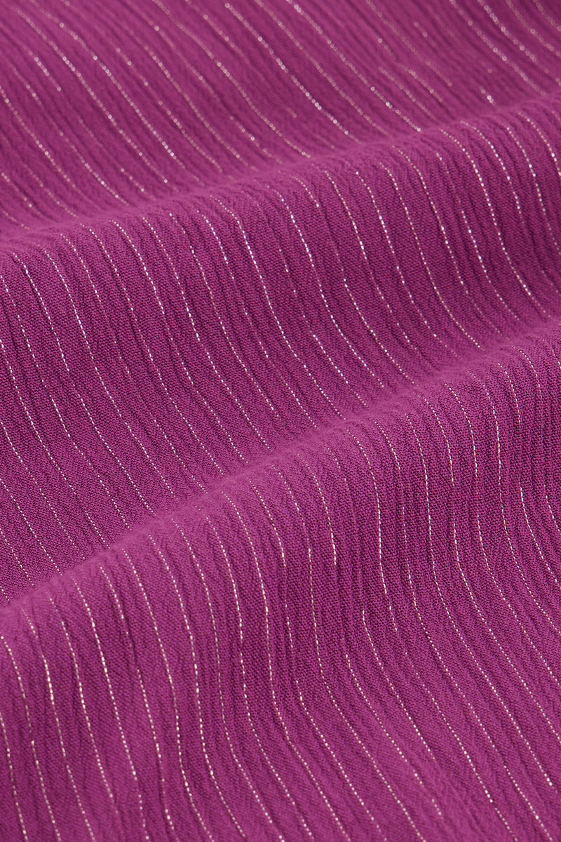 Purple multiway maxi dress with lurex