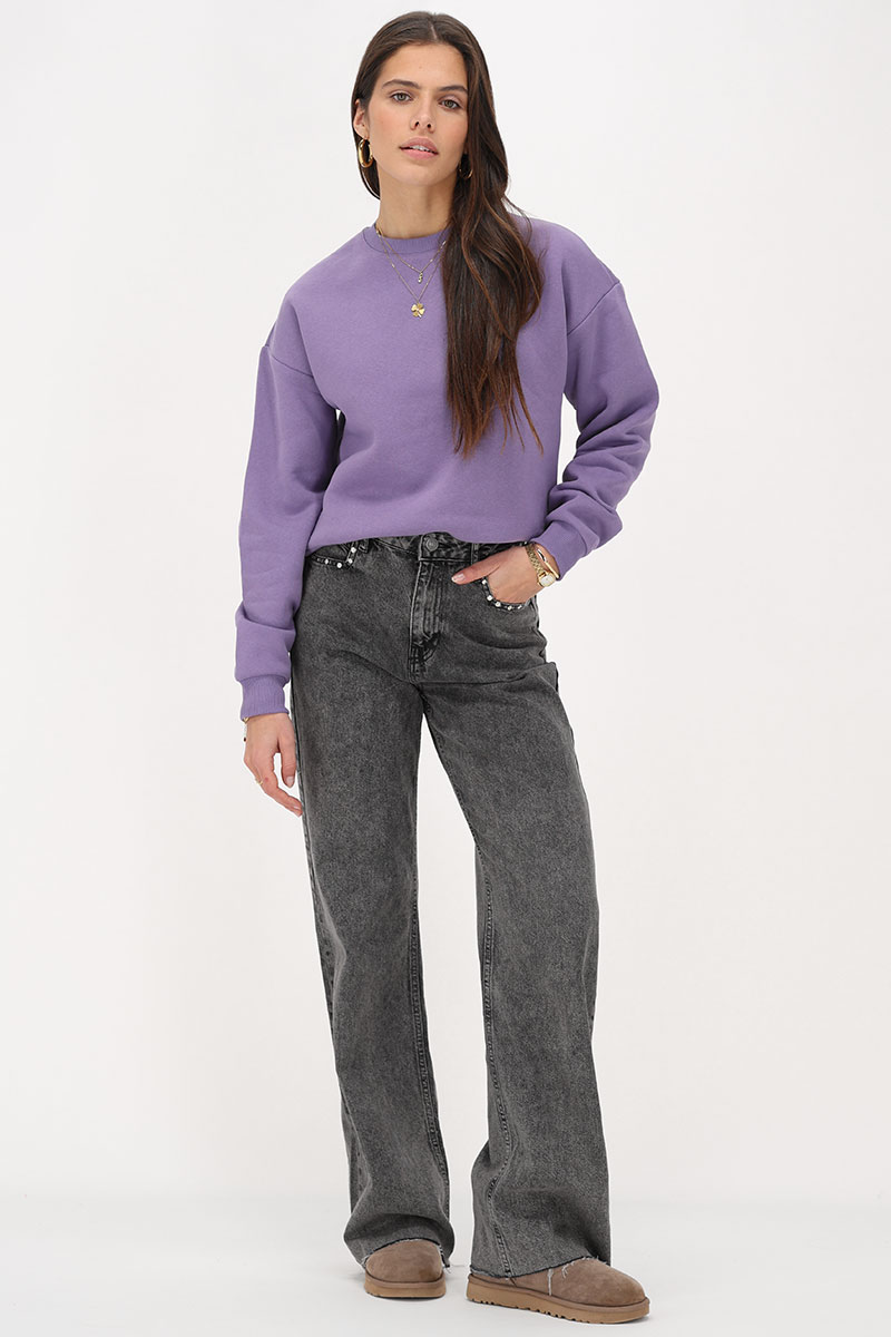 Purple sweater "La vie a Paris" | My Jewellery