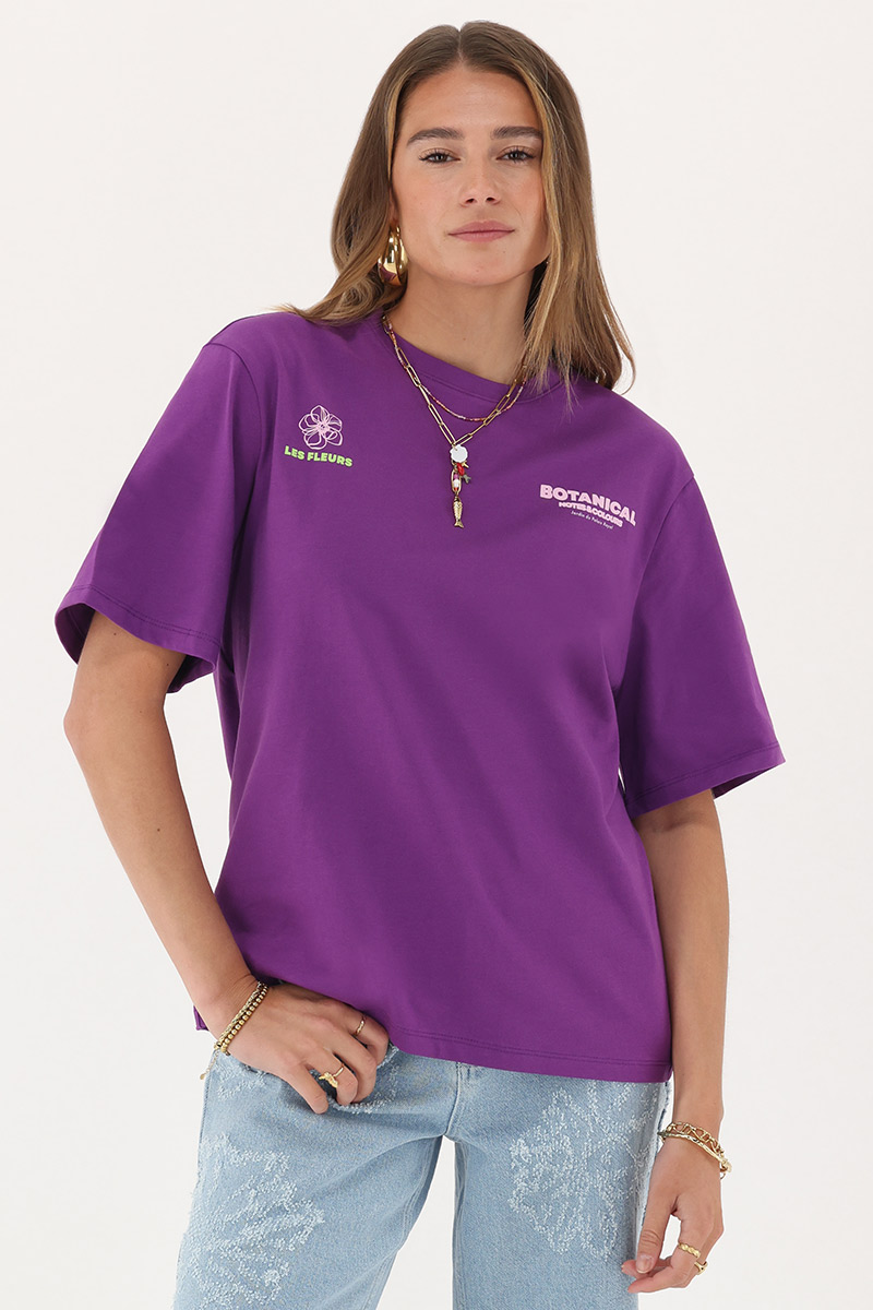 Purple T-shirt "Botanical" | My Jewellery