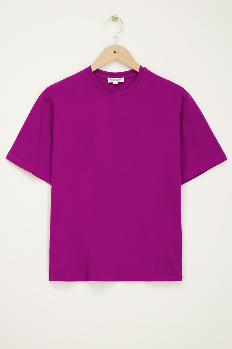 Purple T-shirt "Eternellement femme" | My Jewellery