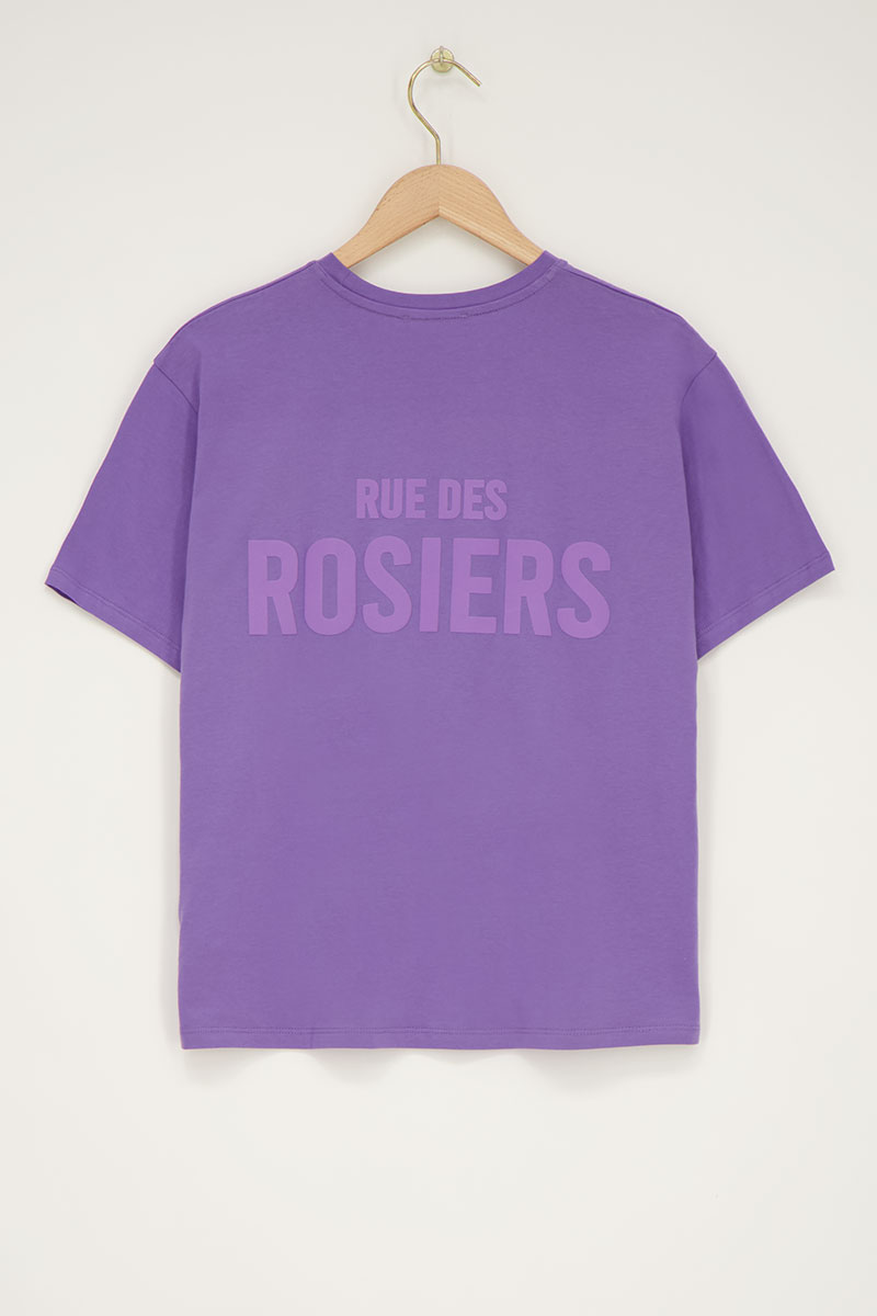Purple T-shirt "Rue des Rosiers" | My Jewellery