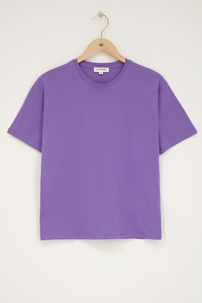 Purple T-shirt "Rue des Rosiers" | My Jewellery