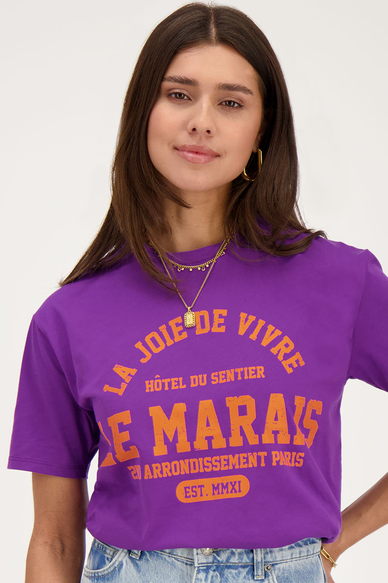 Purple T-shirt le marais | My Jewellery