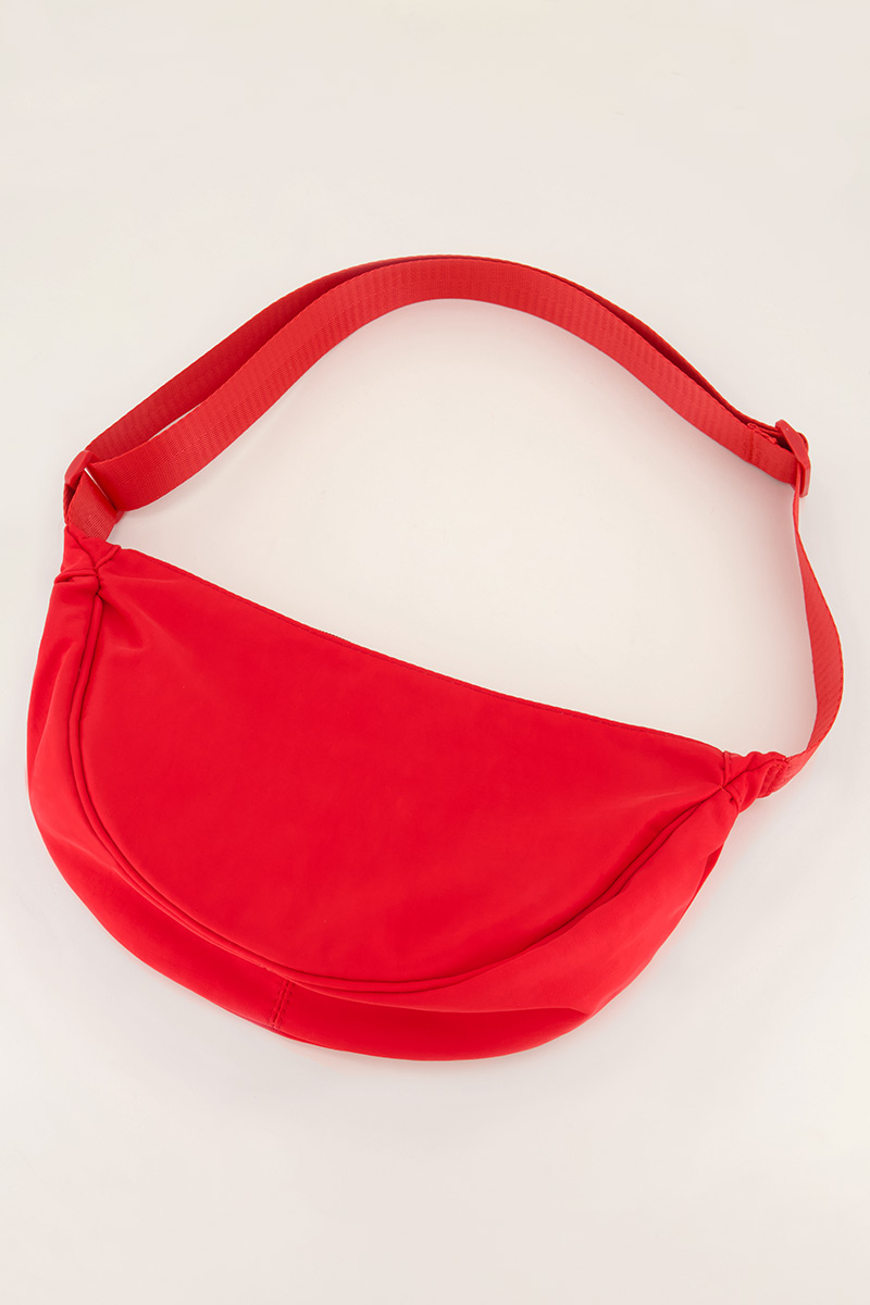 Red crossbody bag