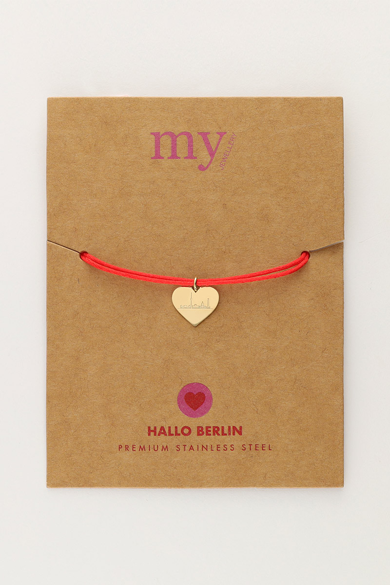 Red rope bracelet Berlin | My Jewellery
