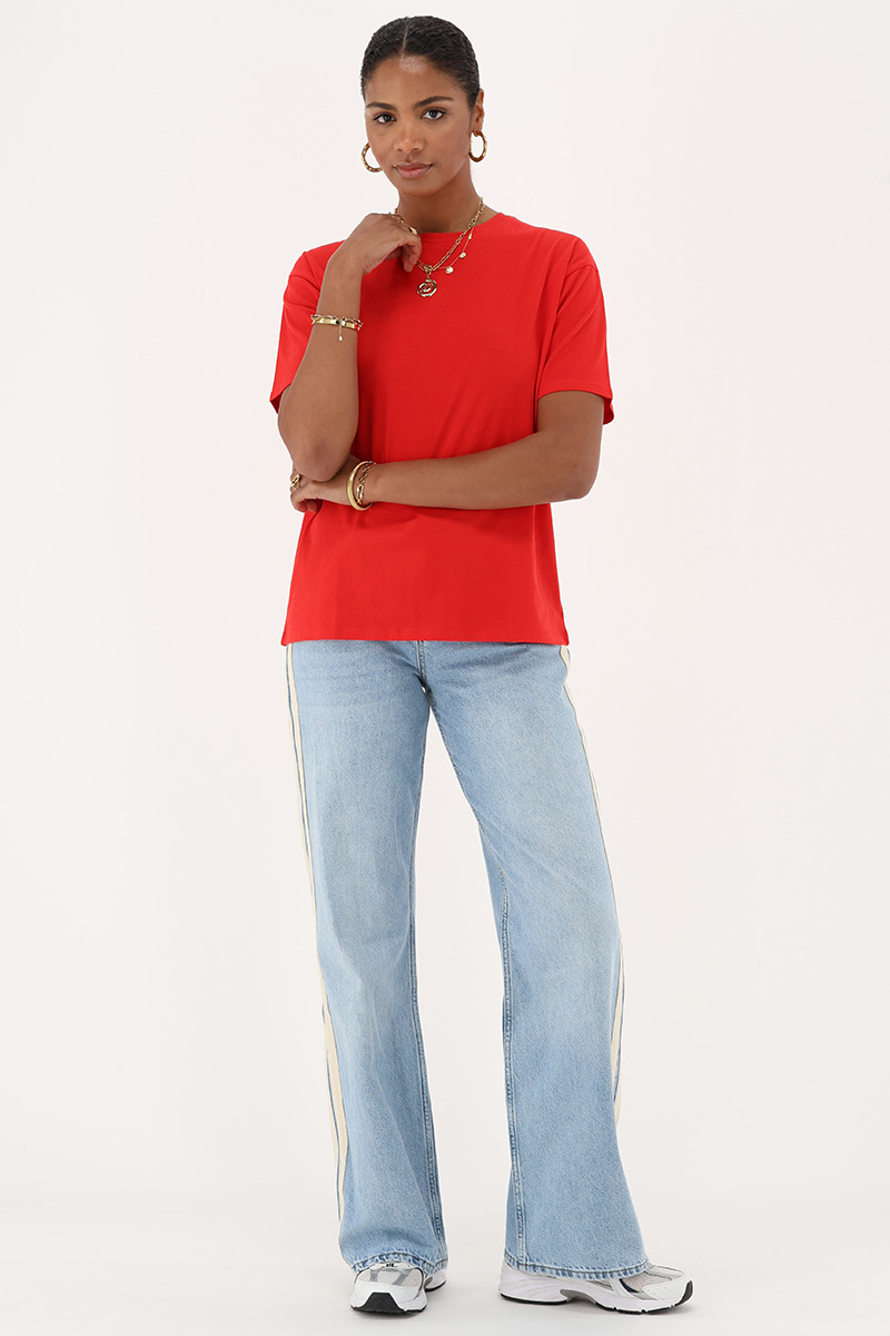 Red T-shirt pink "Atelier paris" | My Jewellery