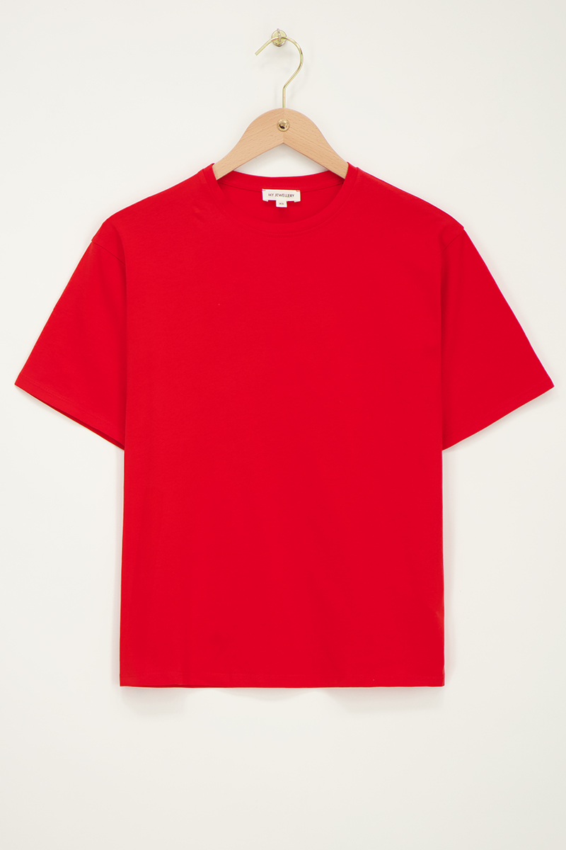 Red T-shirt pink "Atelier paris" | My Jewellery