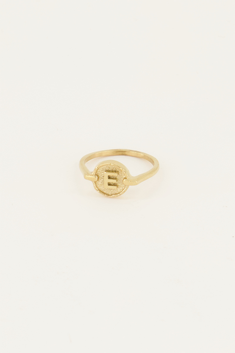Bague avec initiale encerclée My Jewellery Argenté/Doré 17 femme