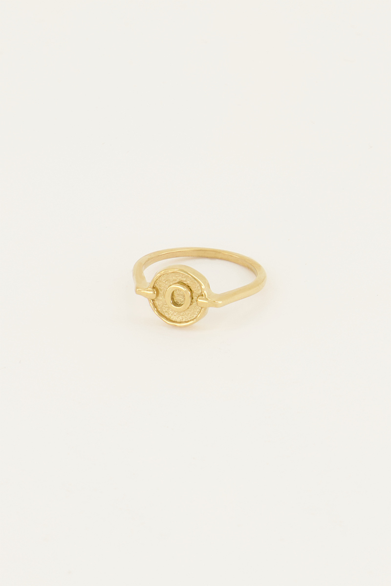 Bague avec initiale encerclée My Jewellery Argenté/Doré 17 femme