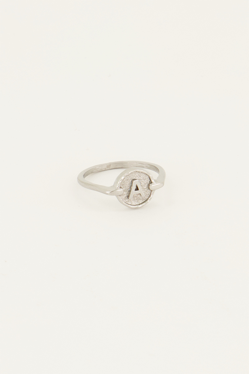 Bague avec initiale encerclée My Jewellery Argenté/Doré 17 femme