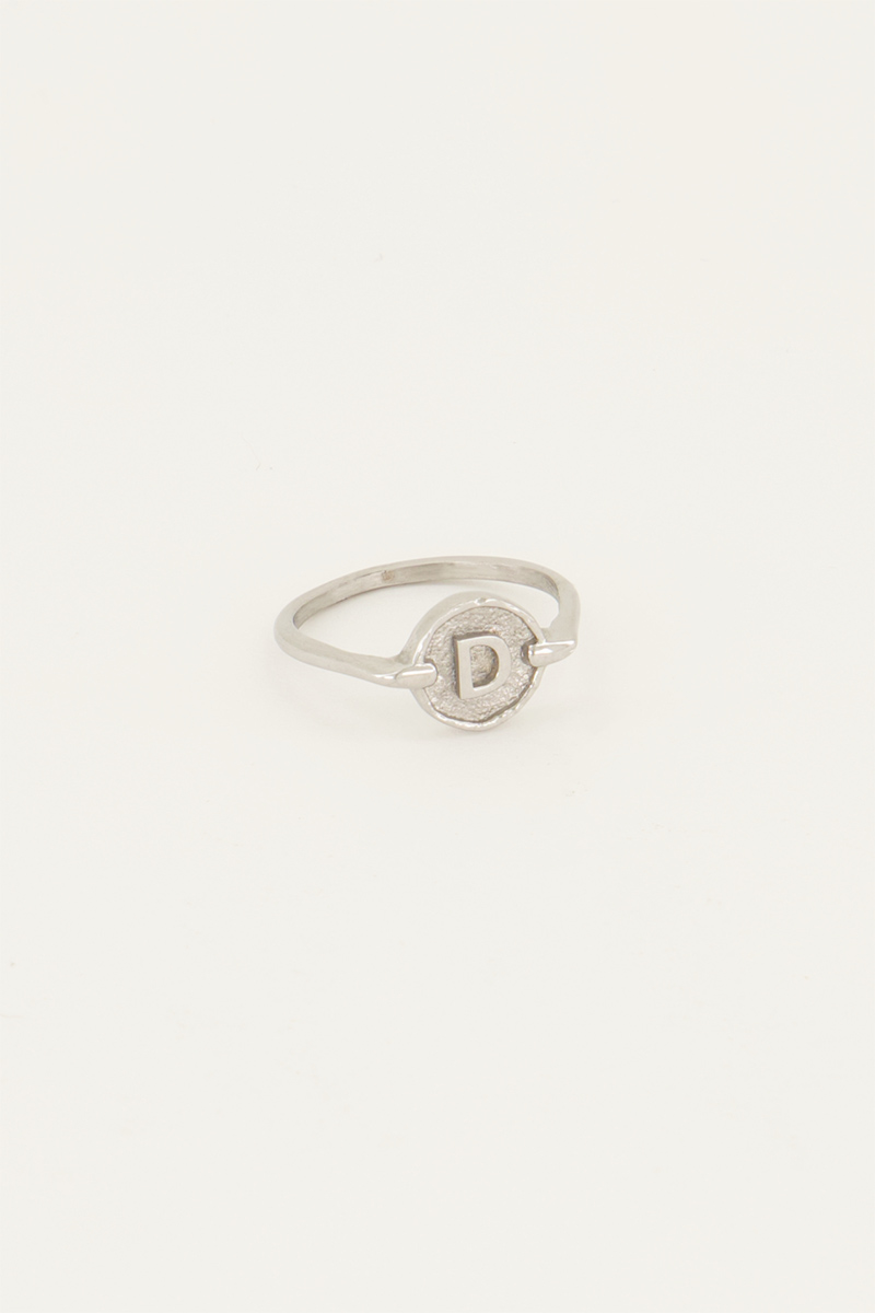 Bague avec initiale encerclée My Jewellery Argenté/Doré 18 femme