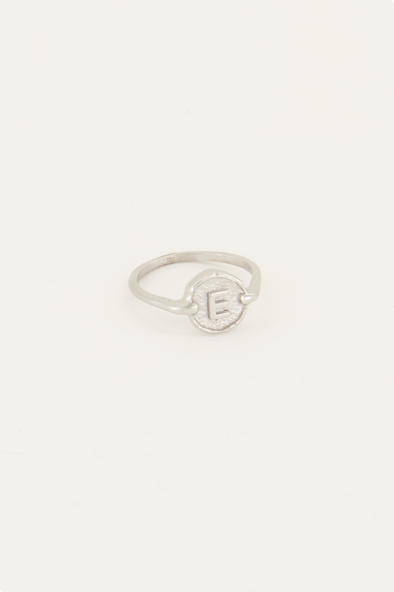 Bague avec initiale encerclée My Jewellery Argenté/Doré 16 femme