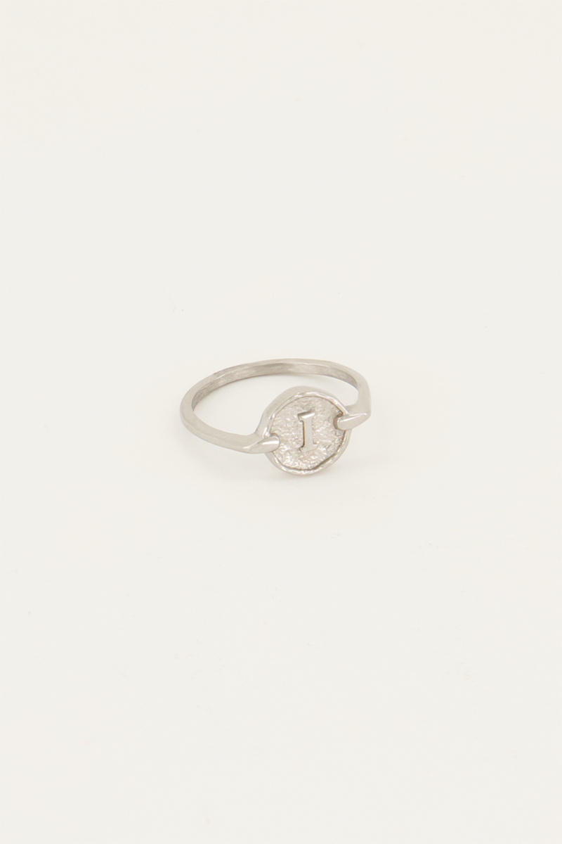 Bague avec initiale encerclée My Jewellery Argenté/Doré 18 femme