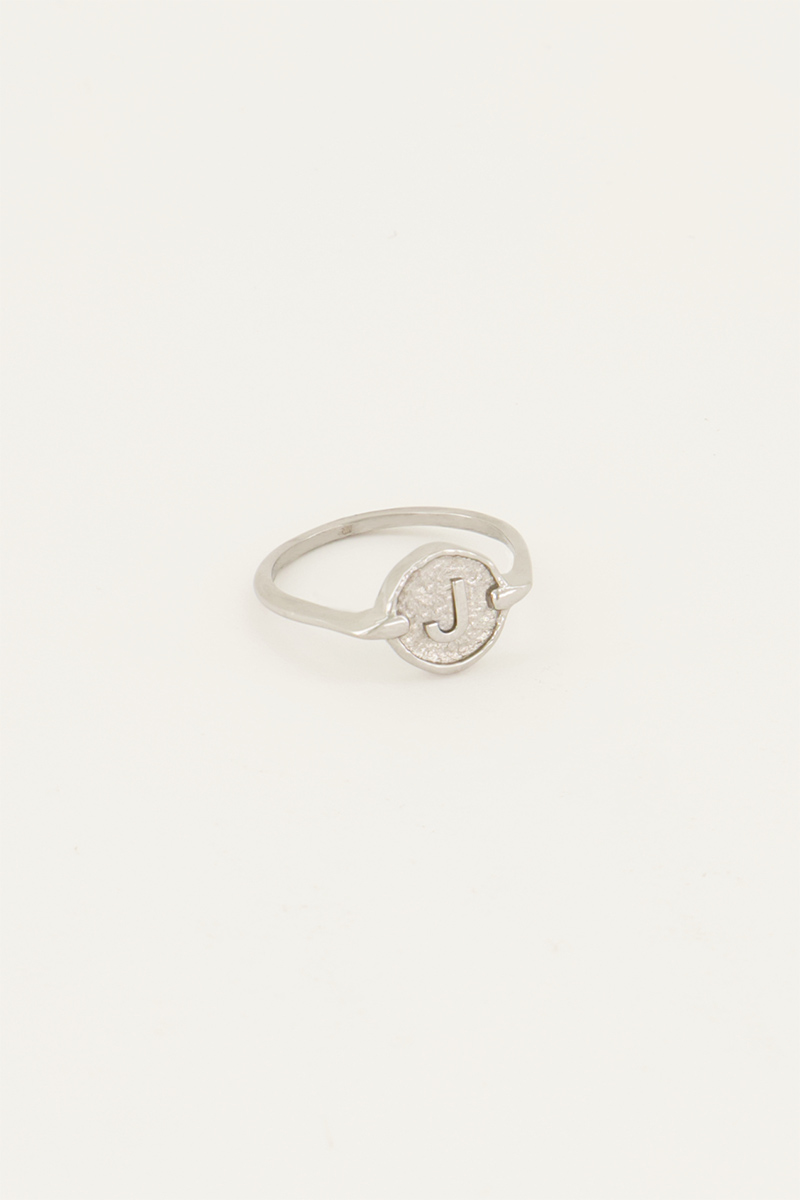 Bague avec initiale encerclée My Jewellery Argenté/Doré 18 femme