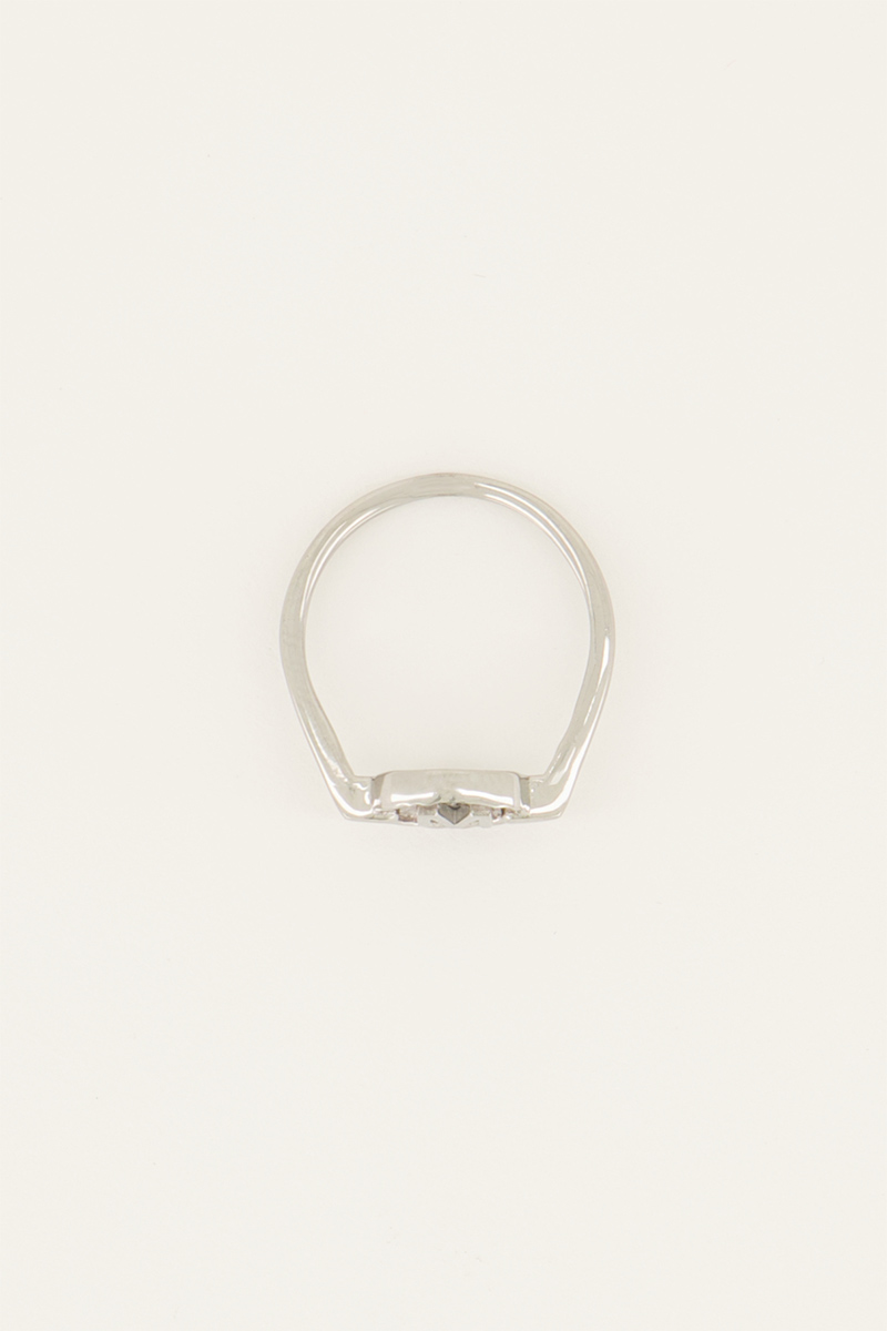 Ring met cirkel & initial