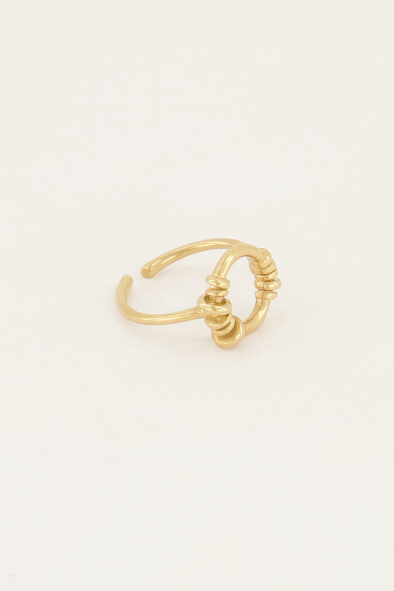Ring met open rondje