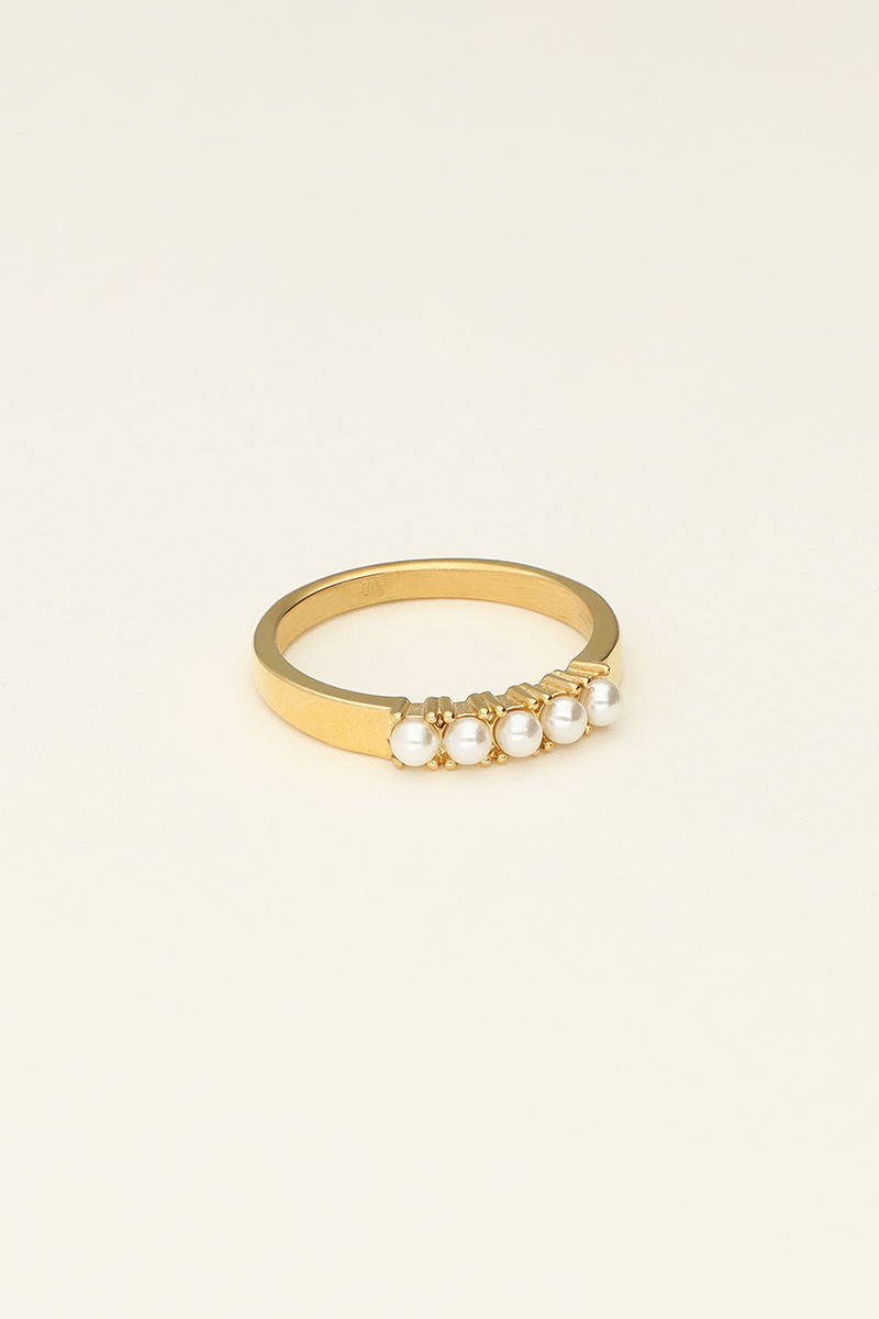 Ring with 5 pearls  | My Jewellery
