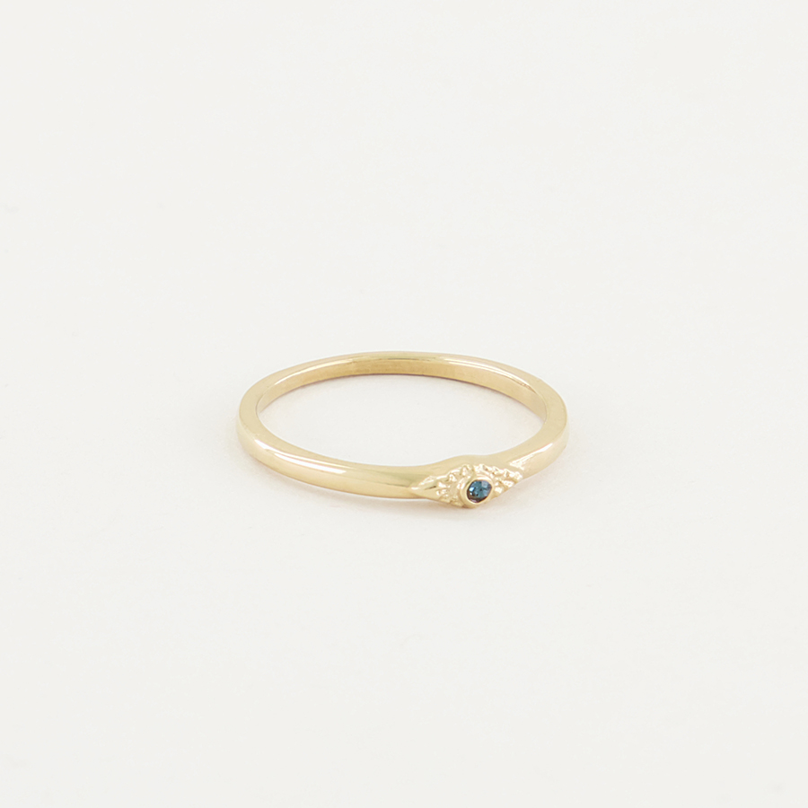 My Jewellery Ring met blauw steentje female Blauw/Goud/Zilver 18
