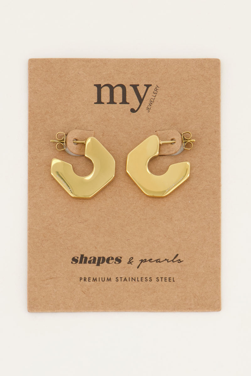 Shapes oorhangers platte vierkant