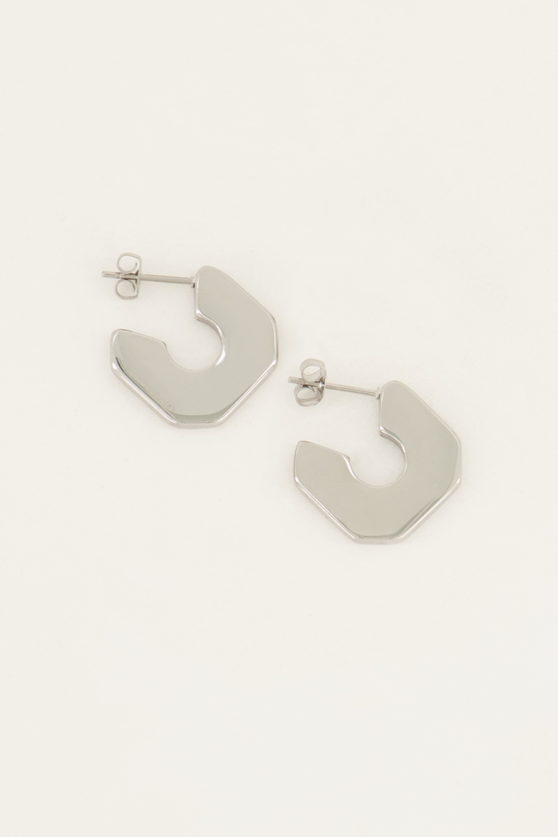 Shapes oorhangers plat vierkant