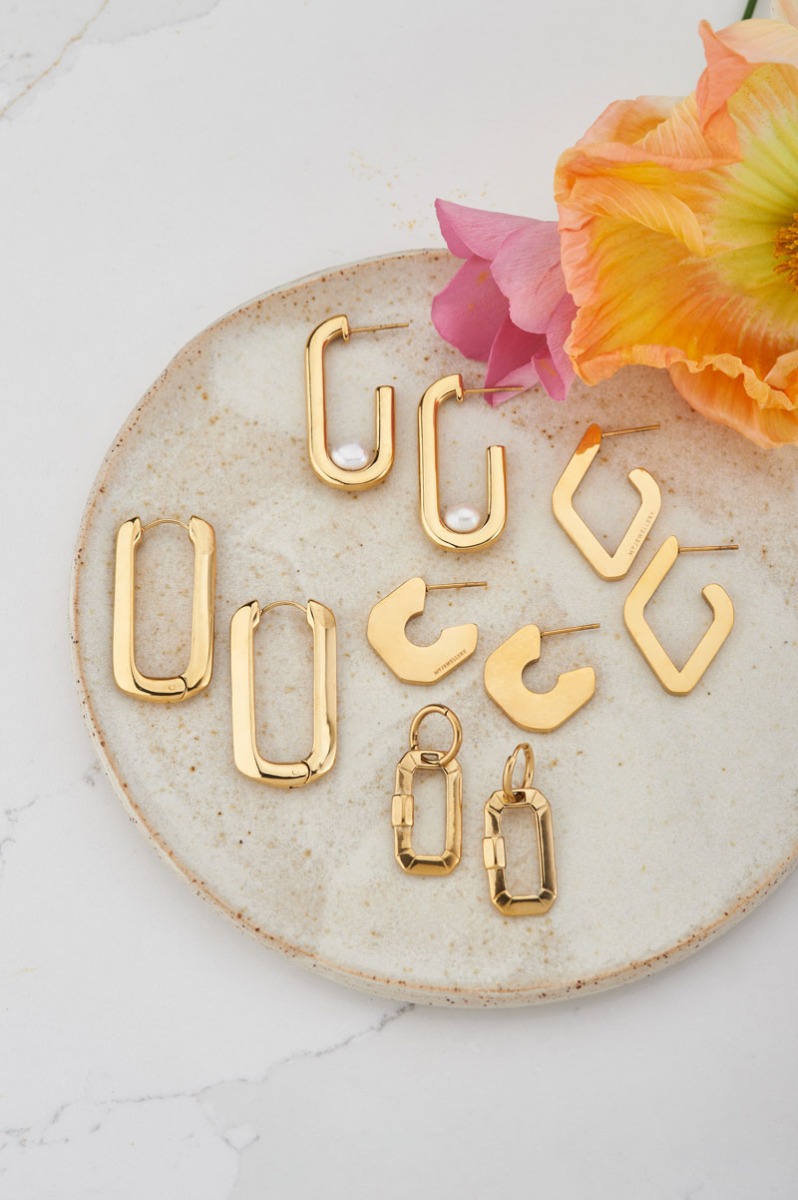 Shapes oorhangers plat vierkant | My Jewellery