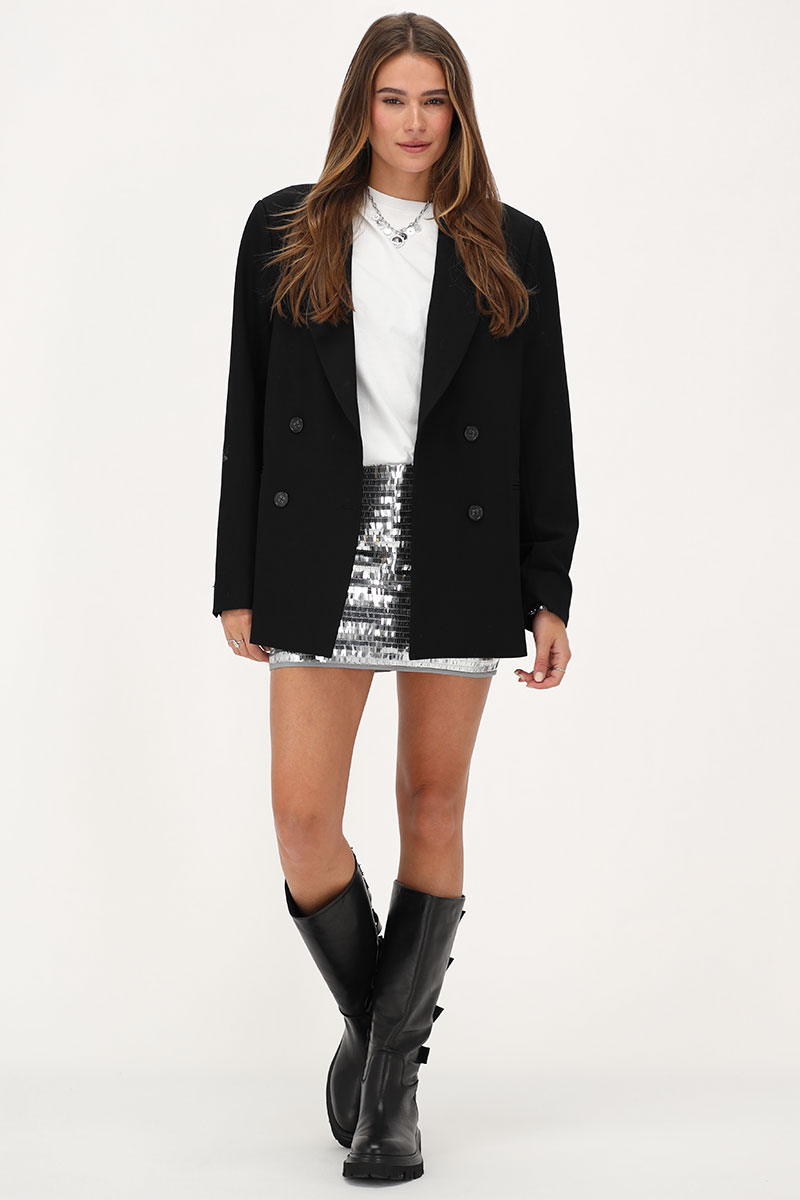 silver sequin skirt | My Jewellery