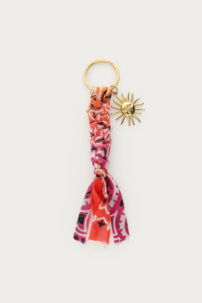 Schlüsselanhänger Geflochtenes Bandana Mit Sonne | My Jewellery