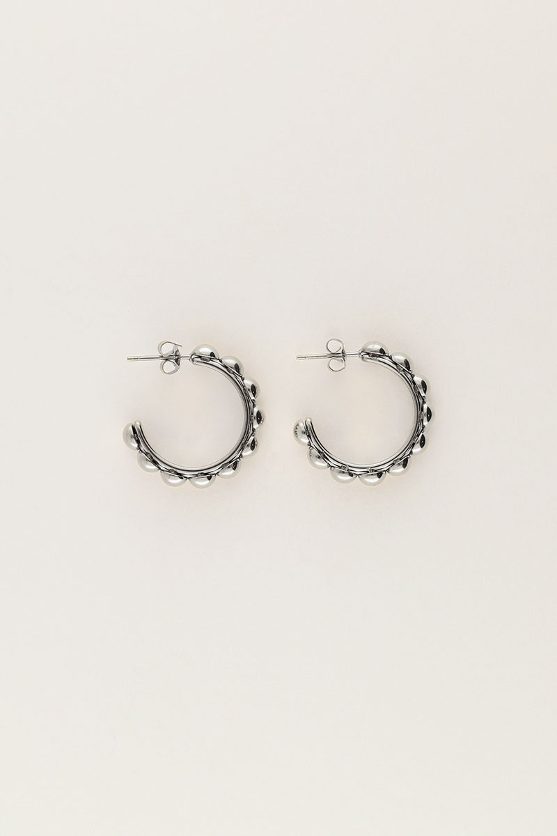Bold oorringen small met dots