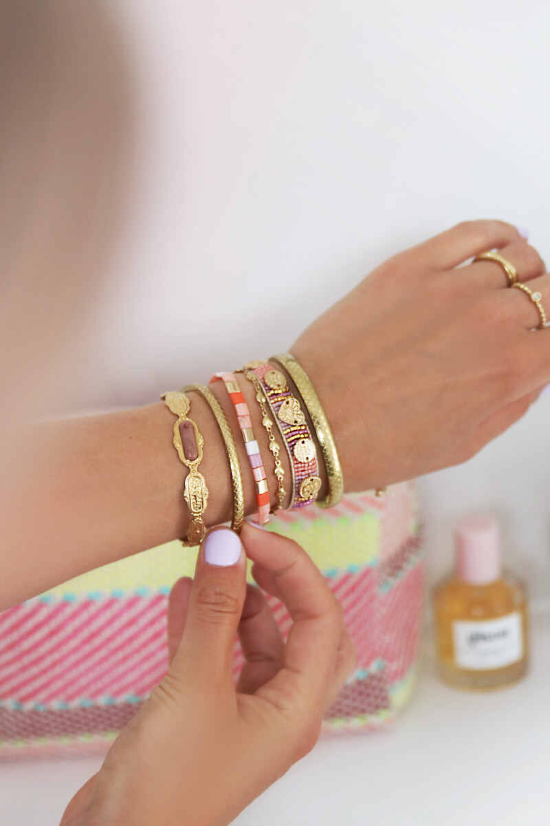 Smalle bangle met schubben, smalle bangle