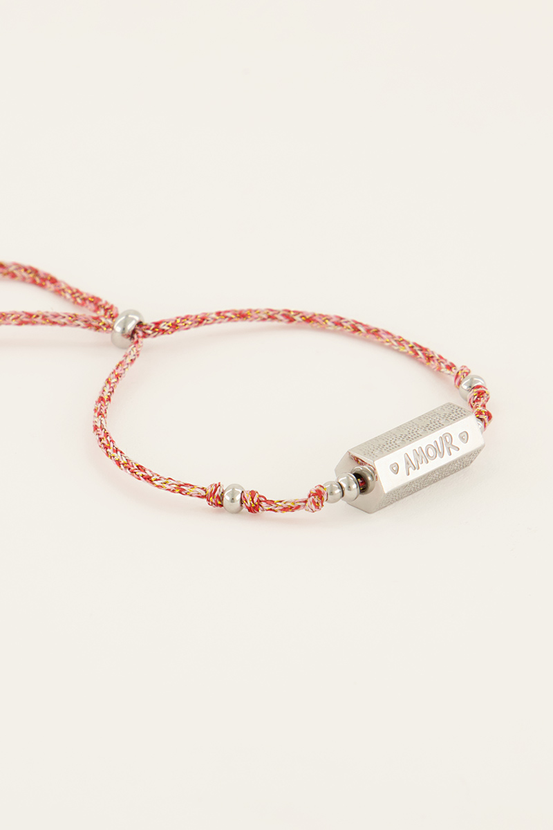 Souvenir rode armband amour bedel