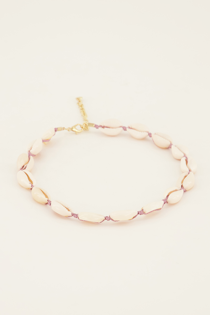 Souvenirs roze schelpenketting | My Jewellery