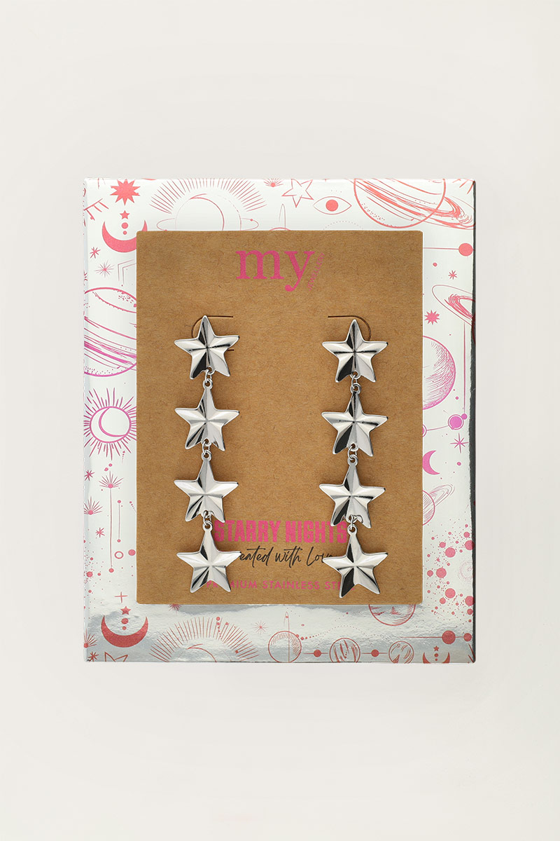 Starry drop earrings with stars | My Jewellery