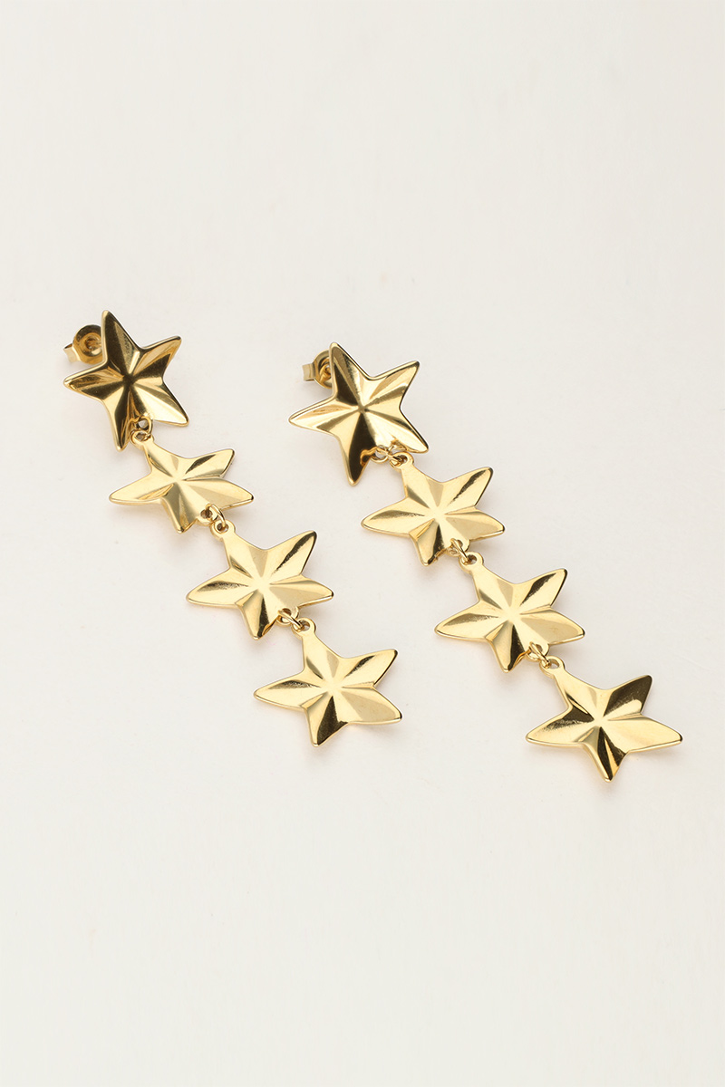 Starry drop earrings with stars | My Jewellery