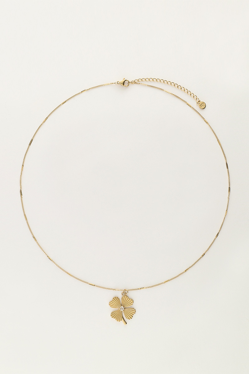Starry ketting met klaver&strass