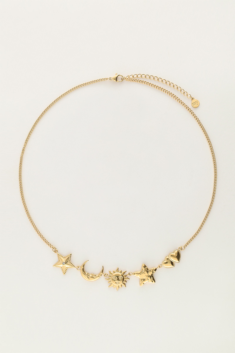 Starry ketting met verschillende bedels