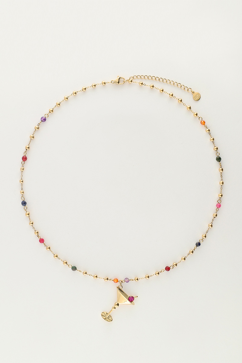 Starry necklace with coloured beads & cocktail | My Jewellery