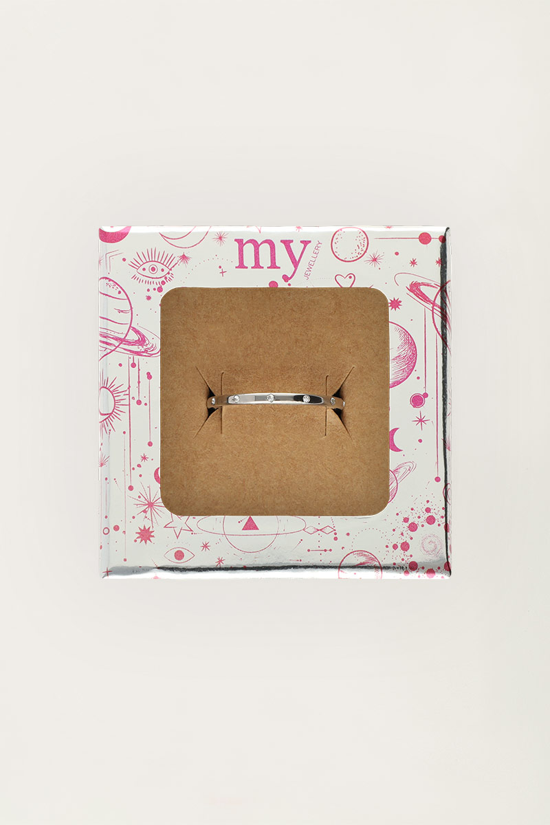 Starry ring with fine rhinestones | My Jewellery