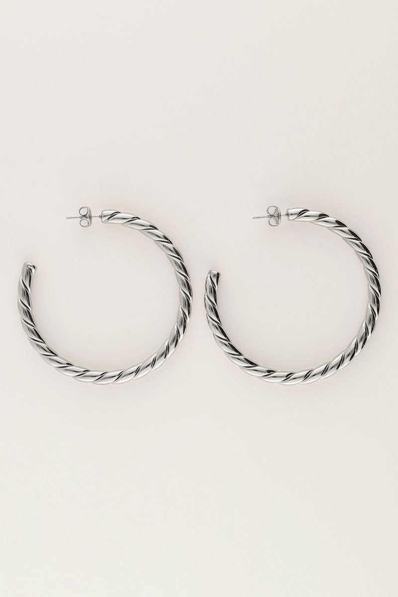 Statement earrings large braided | My Jewellery