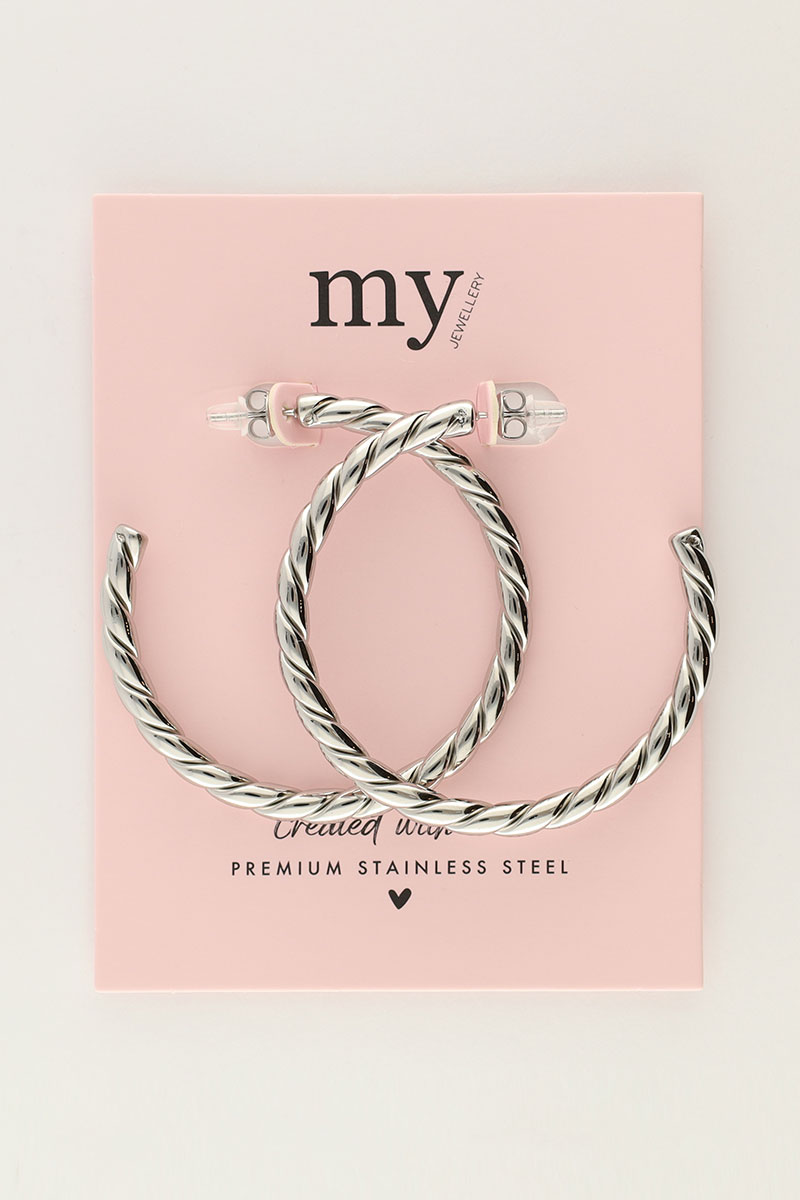 Statement earrings large braided | My Jewellery