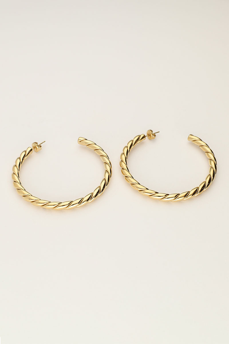 Statement earrings large braided | My Jewellery