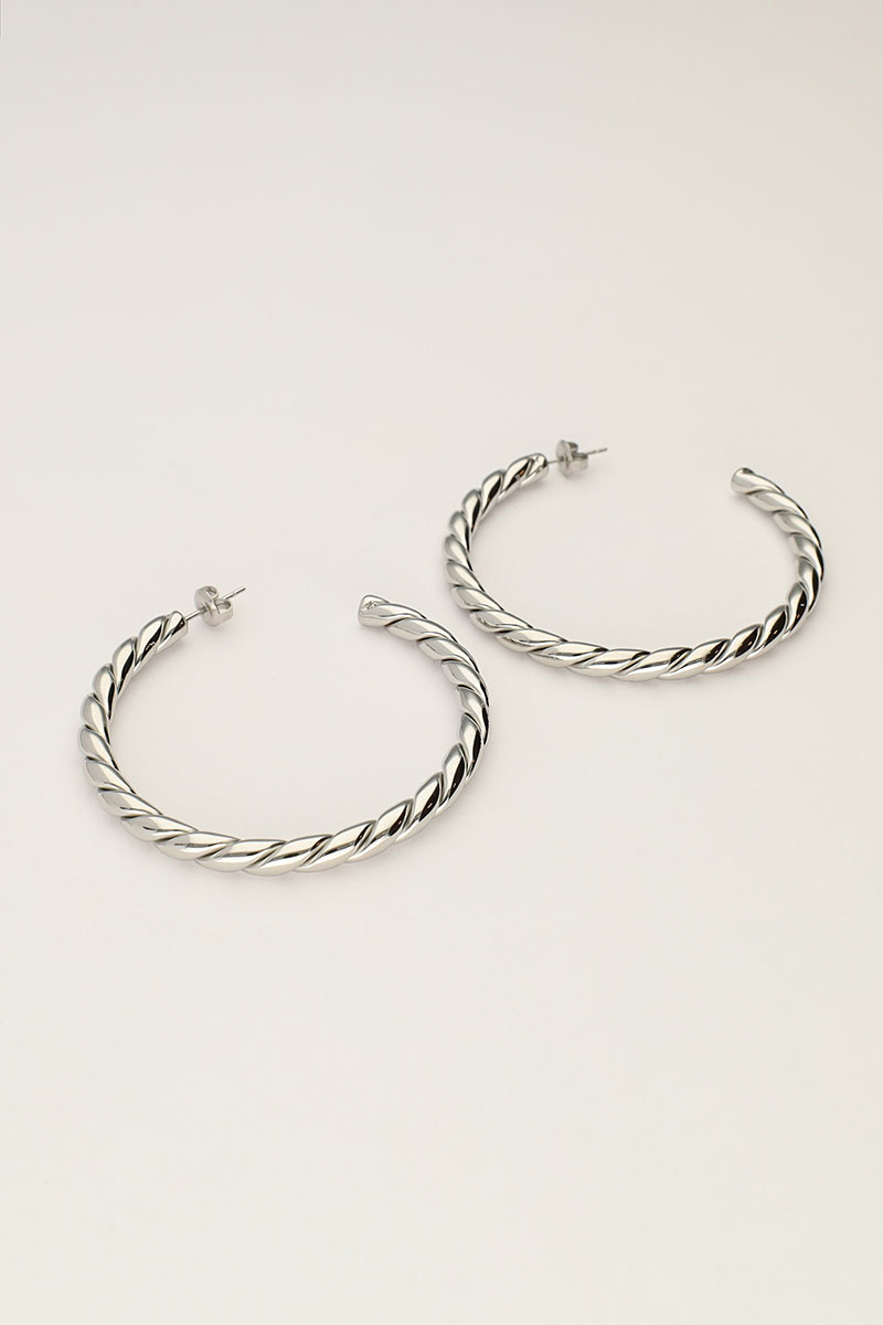 Statement earrings large braided | My Jewellery