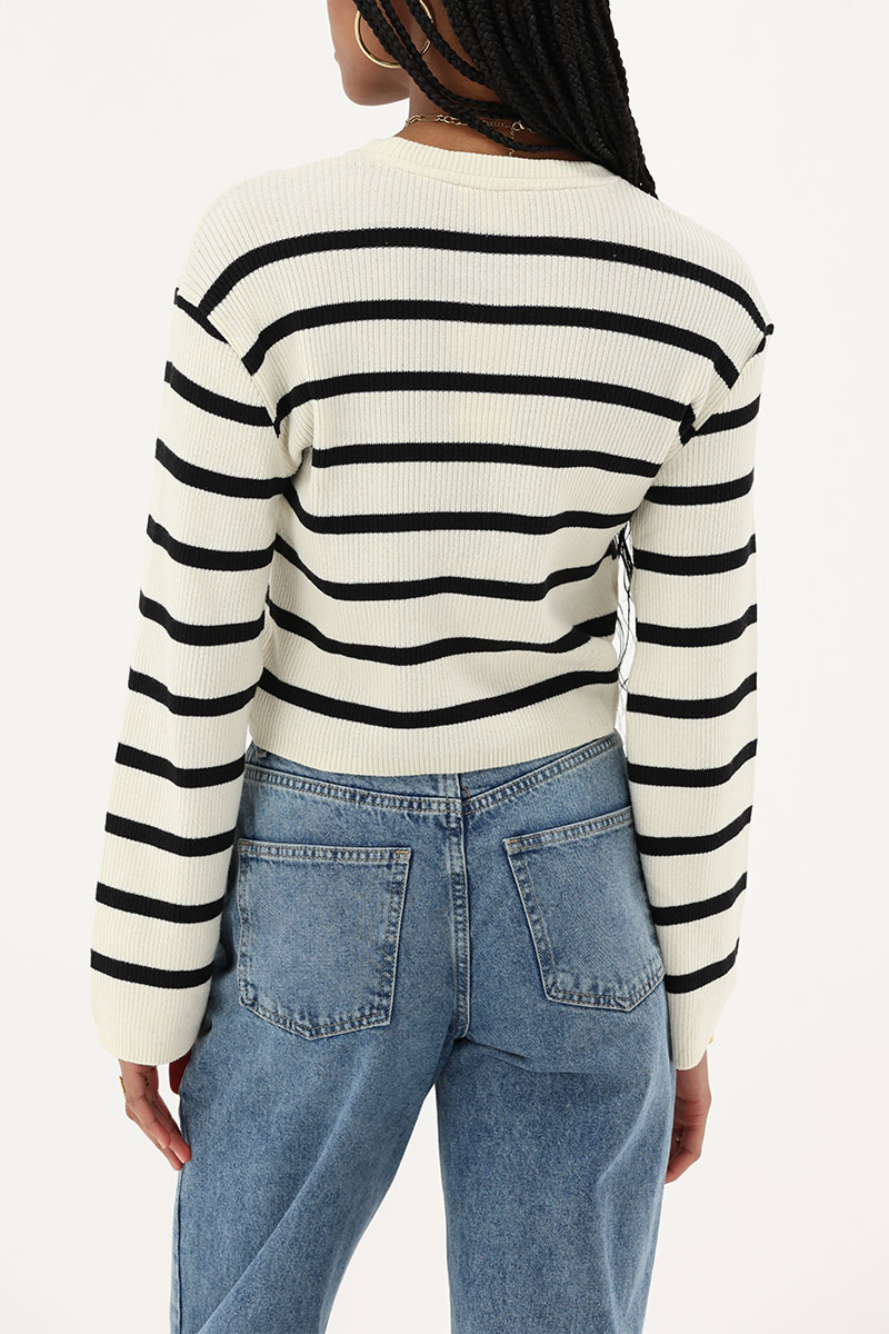 Striped top with loose sleeves | My Jewellery