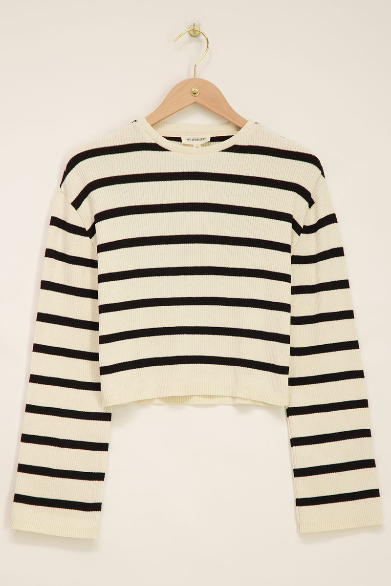 Striped top with loose sleeves | My Jewellery