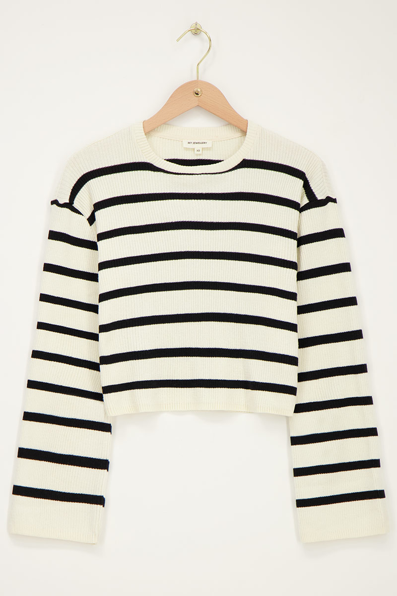 Striped top with loose sleeves | My Jewellery