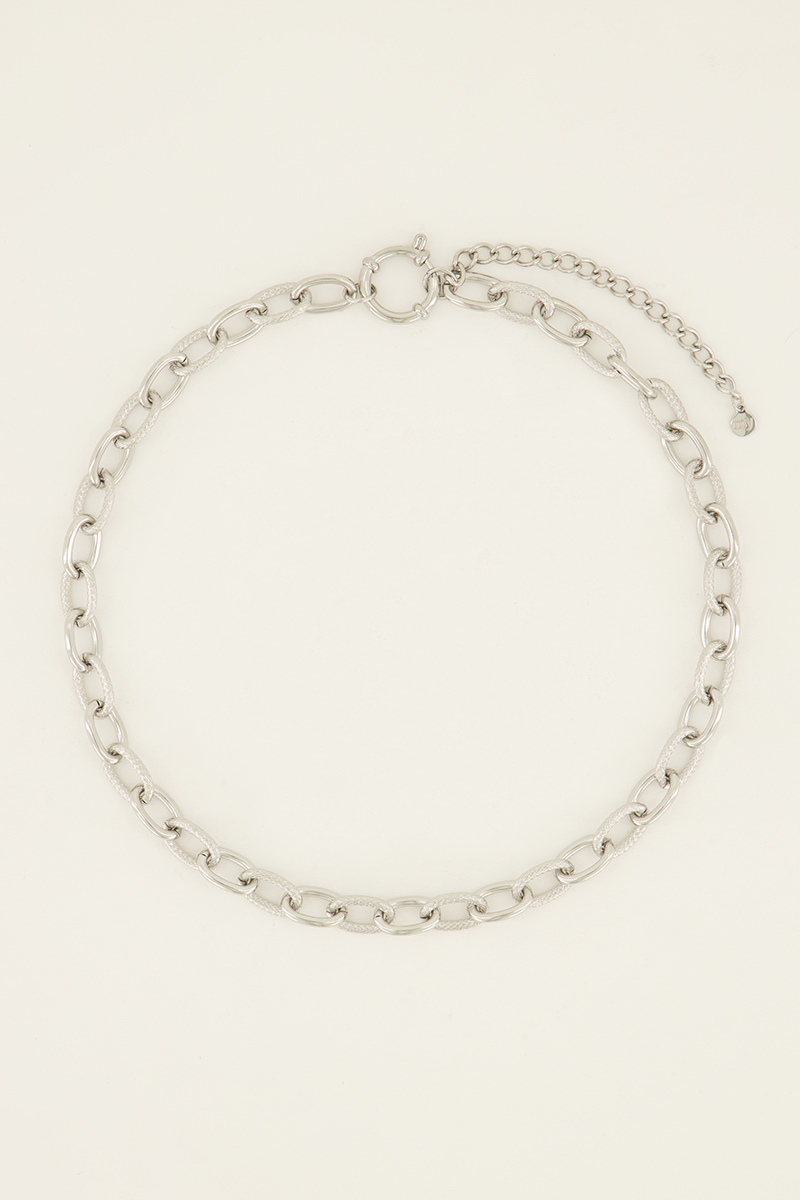 Ketting met structuur schakels | My Jewellery