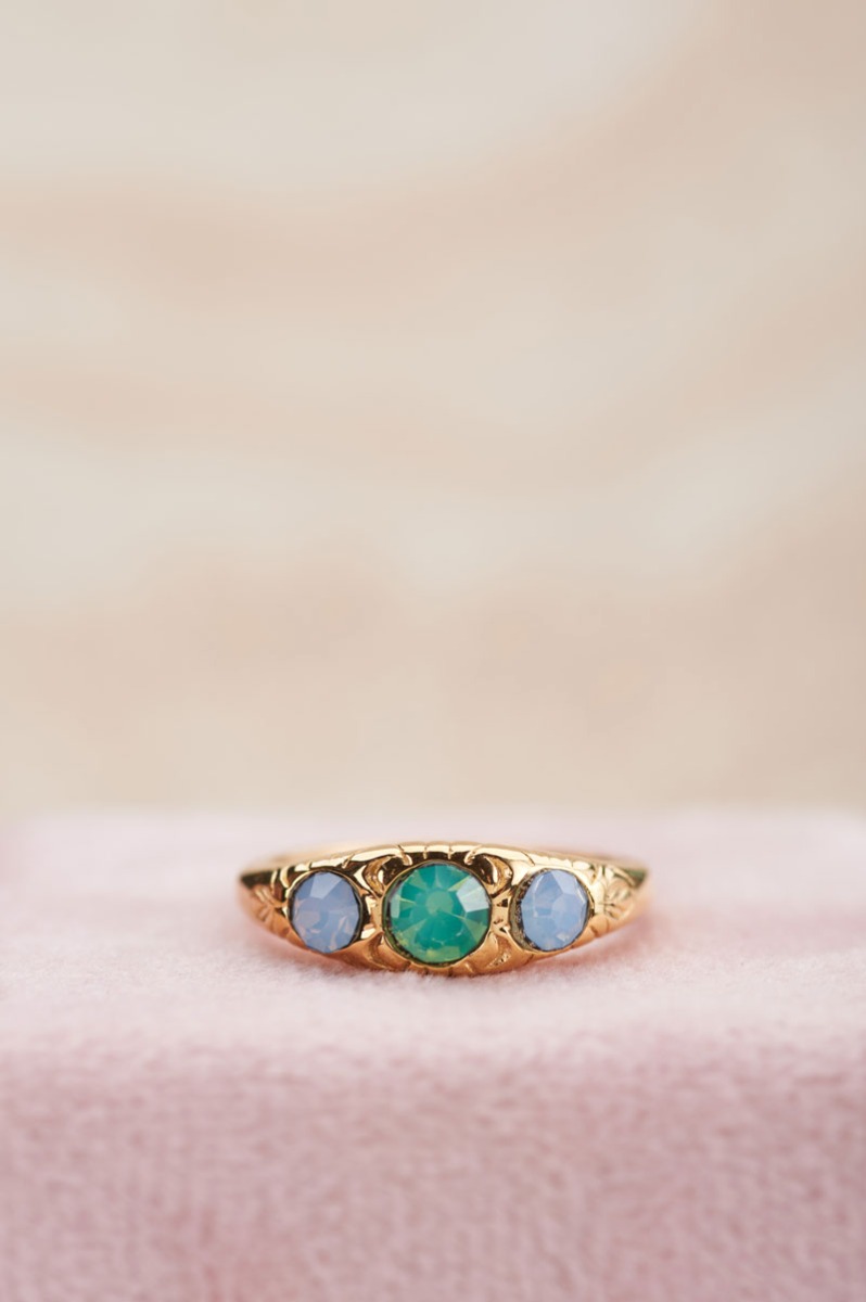 Triple mint leaves ring | My Jewellery