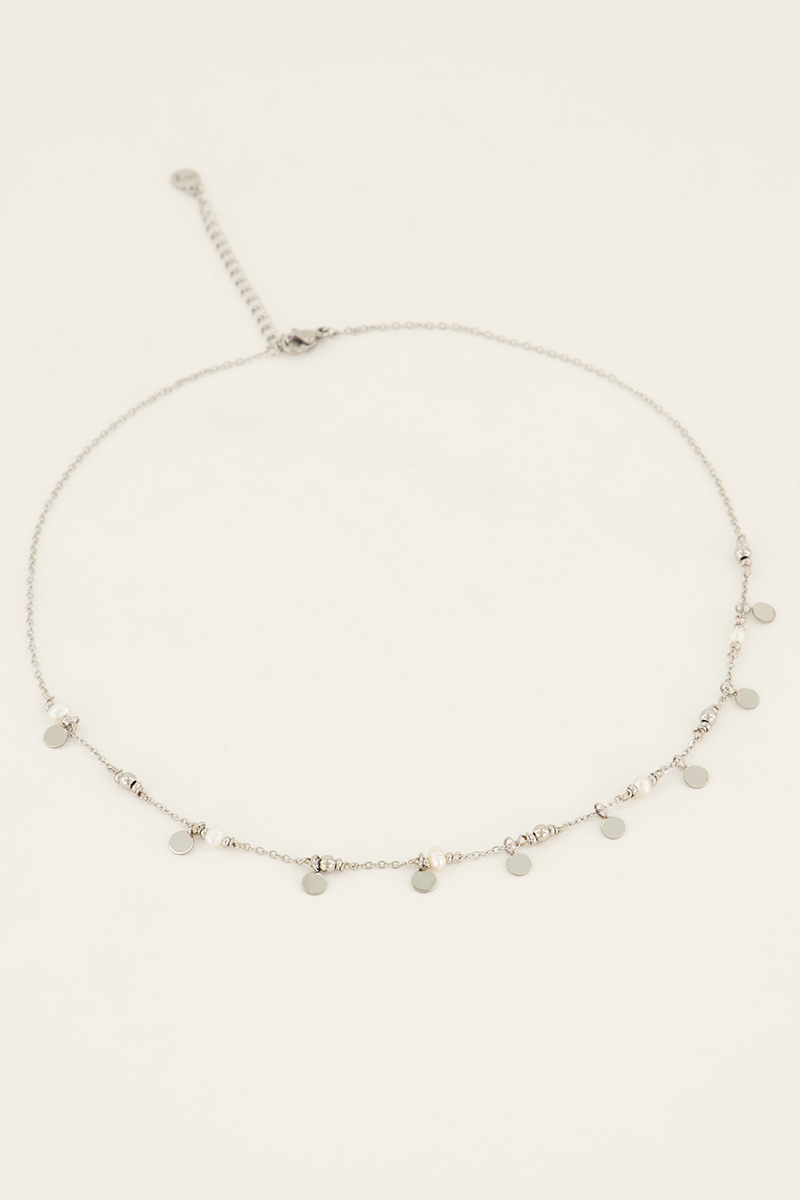 Vintage ketting met muntjes & parels | My Jewellery

